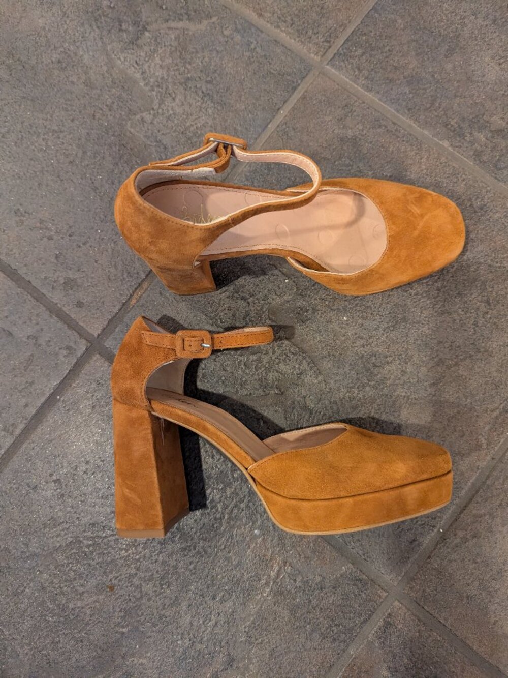 Boden, size 38, caramel platform women's shoes